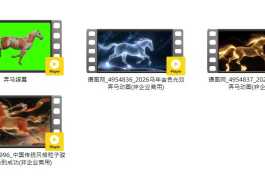 2026马年奔马动画(带通道视频) 售价：6 枚金钱