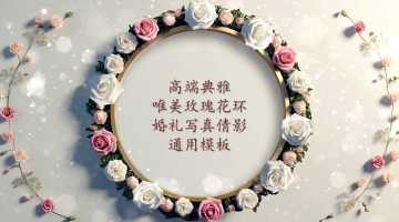 高端典雅玫瑰花卉婚礼相册