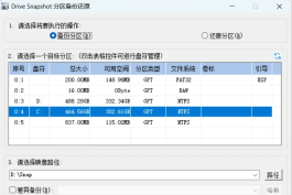 Drive SnapShot 中文绿色版 无需重启的硬盘热备份与增量备份