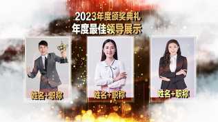 2026第184发  企业年会颁奖典礼粒子片头文字光线标题开场