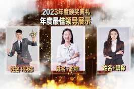 2026第184发  企业年会颁奖典礼粒子片头文字光线标题开场