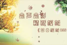 会声会影模板【昔日模板056】