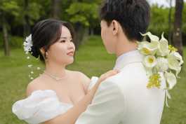 2026第215重发  炫美经典时尚大气婚礼写真《相伴红尘爱一生》相册