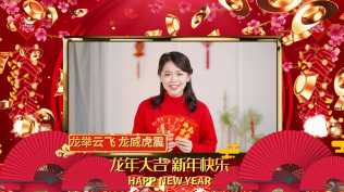 2026第249重发   绚丽光线元宝特效龙年拜年相册