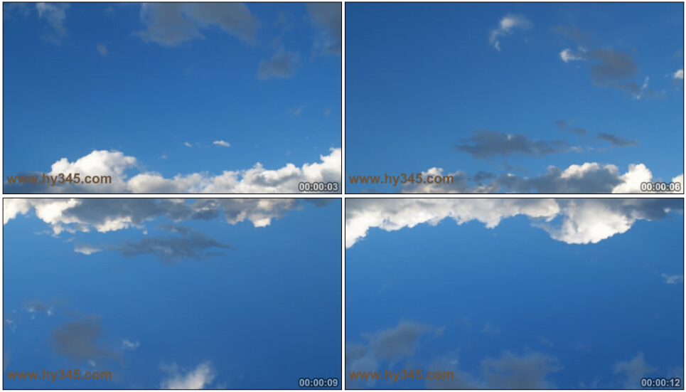 实拍天空时光流逝视频素材