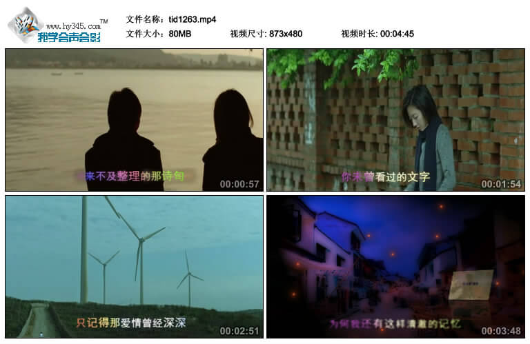 不能说的秘密MV模板-写过的情书