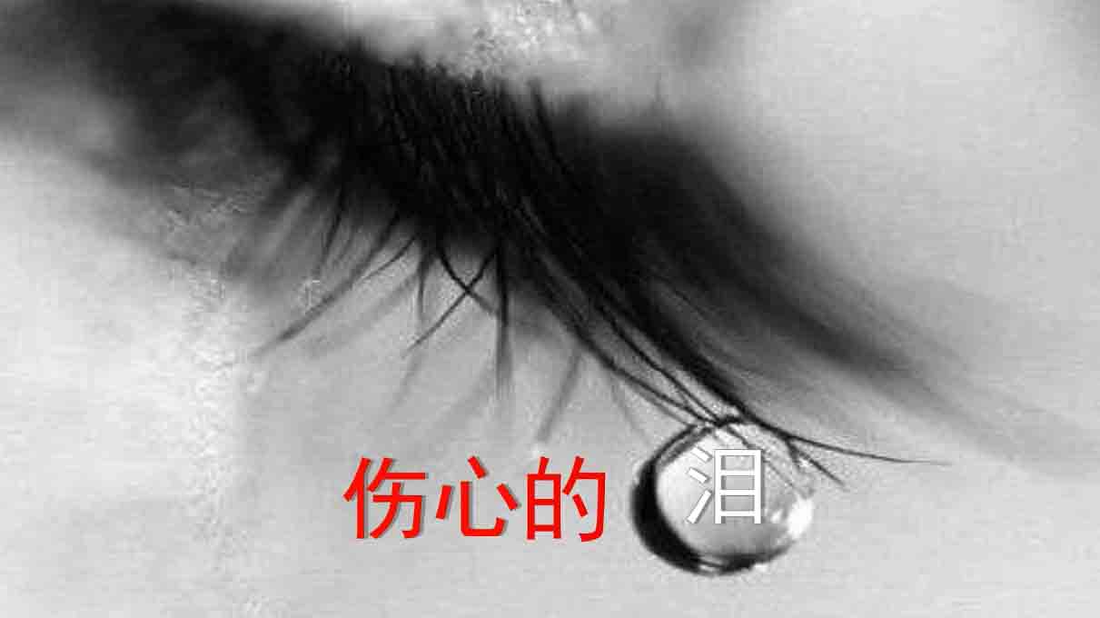 伤心的泪