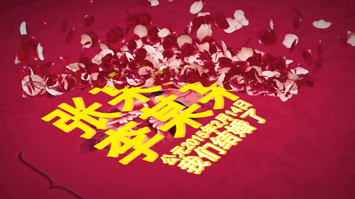 震撼大气的中国风婚礼婚庆片头 x8模版