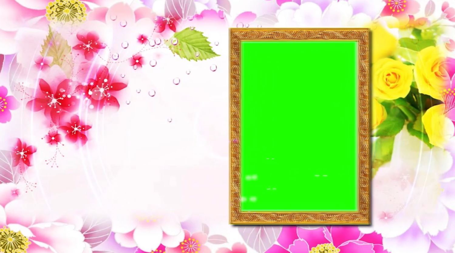 花样绿屏遮罩边框-2-40款