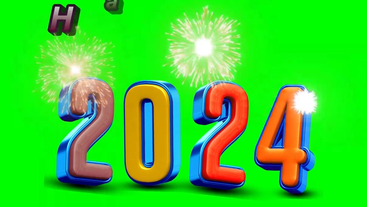 2024年份绿屏字幕素材23+款