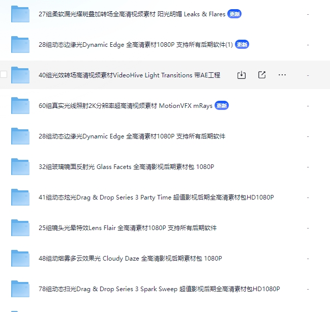 顶级AE视频素材