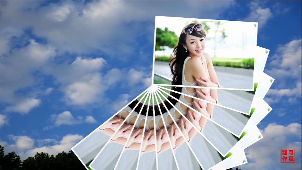 X2018 绚丽时尚照片奇特变换美女写真相册《我爱家乡的银杏树》