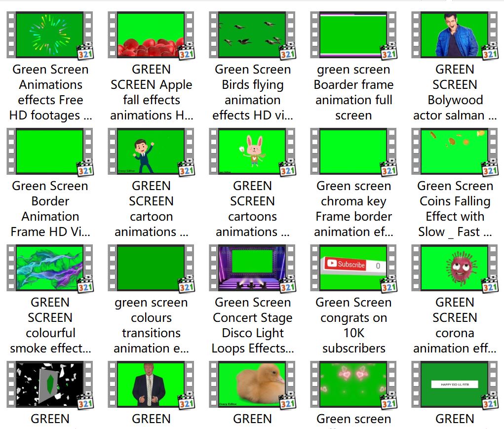 未分类绿屏素材-9-40+款