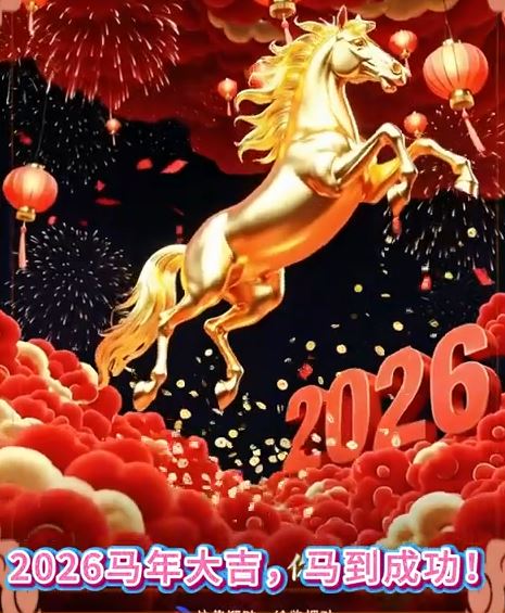 2026喜庆马年背景视频素材-6