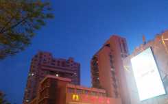 龙城太原迎泽桥西夜景一瞥